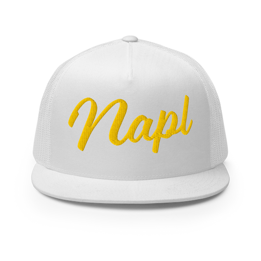 Cappellino NAPL White-Yellow