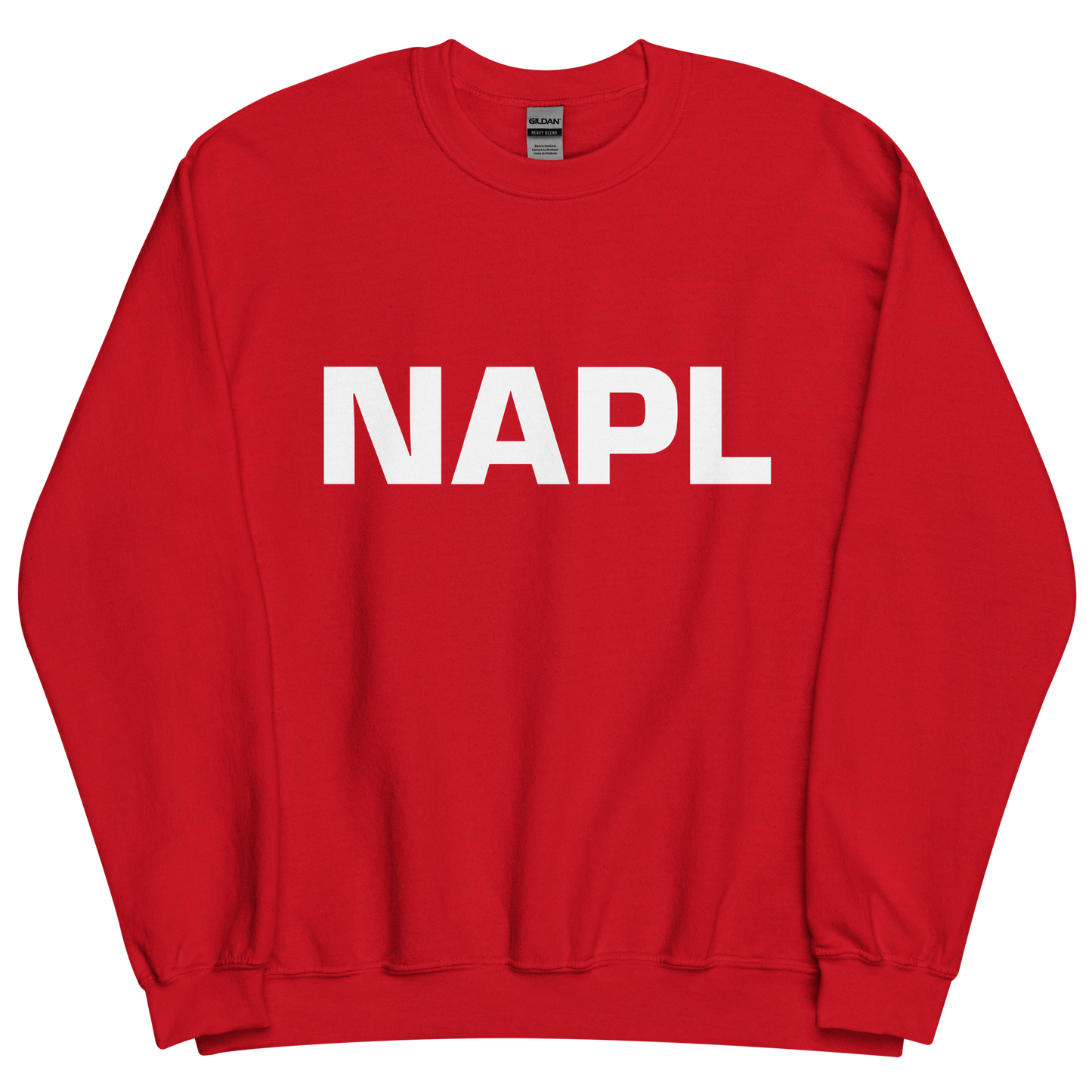 Felpa NAPL Rosso-Bianco