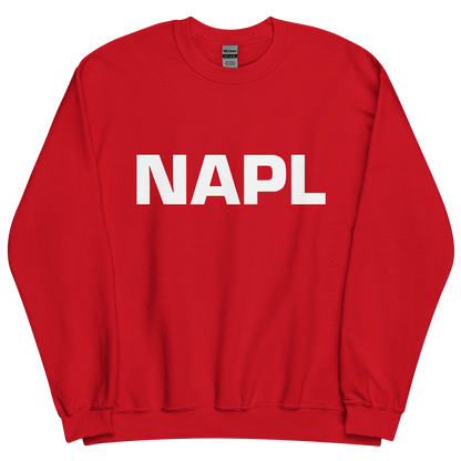 Felpa NAPL Rosso-Bianco