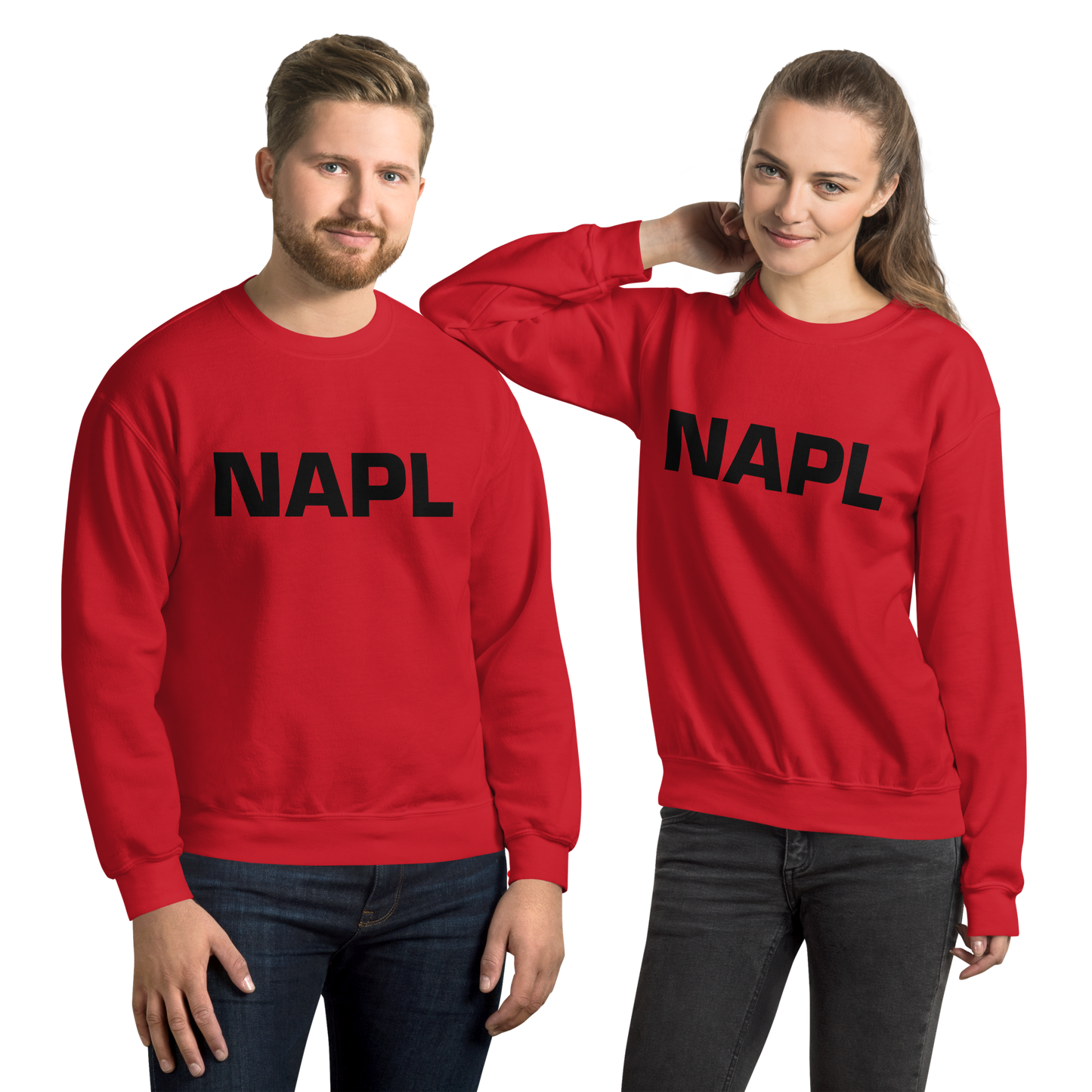 Felpa NAPL Rosso-Nero