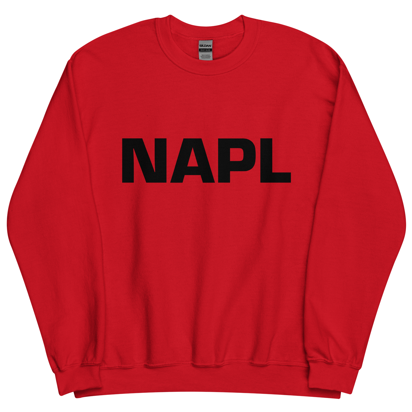 Felpa NAPL Rosso-Nero