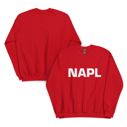 Felpa NAPL Rosso-Bianco