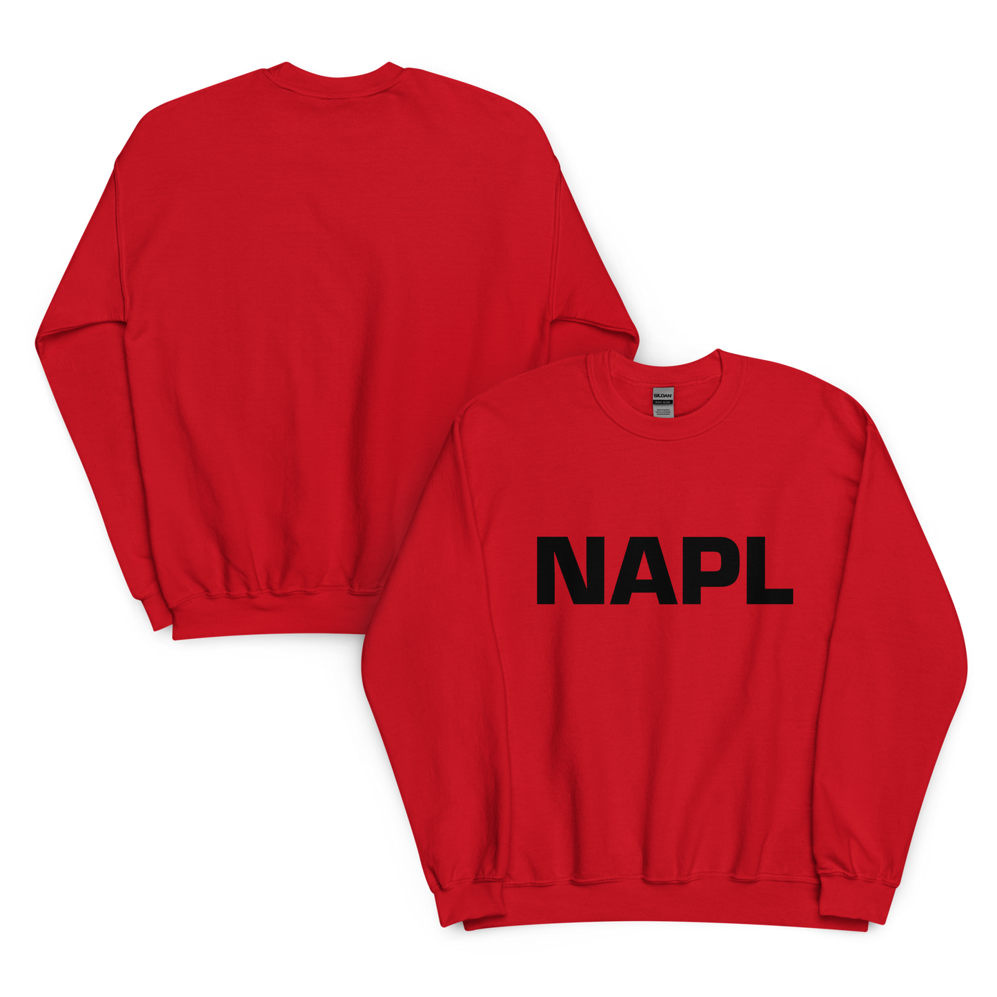 Felpa NAPL Rosso-Nero