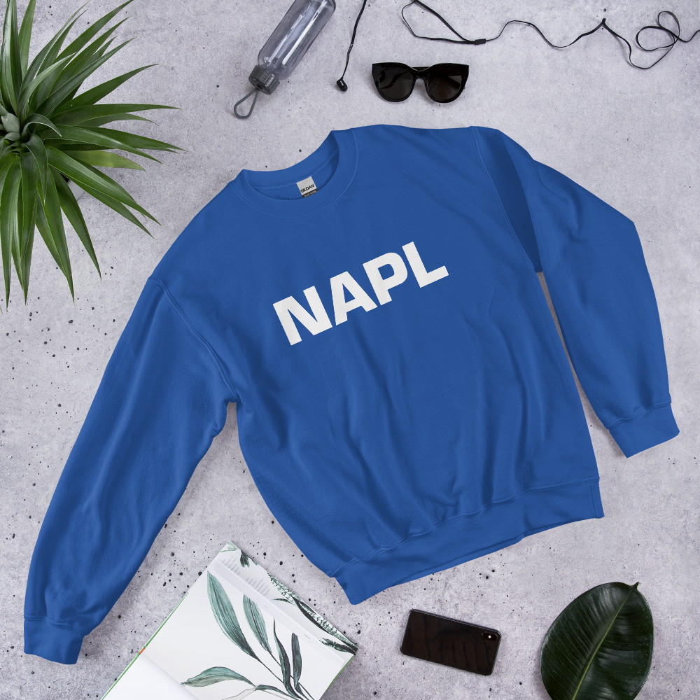 Felpa NAPL Blu-Bianco