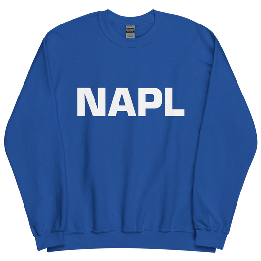 Felpa NAPL Blu-Bianco