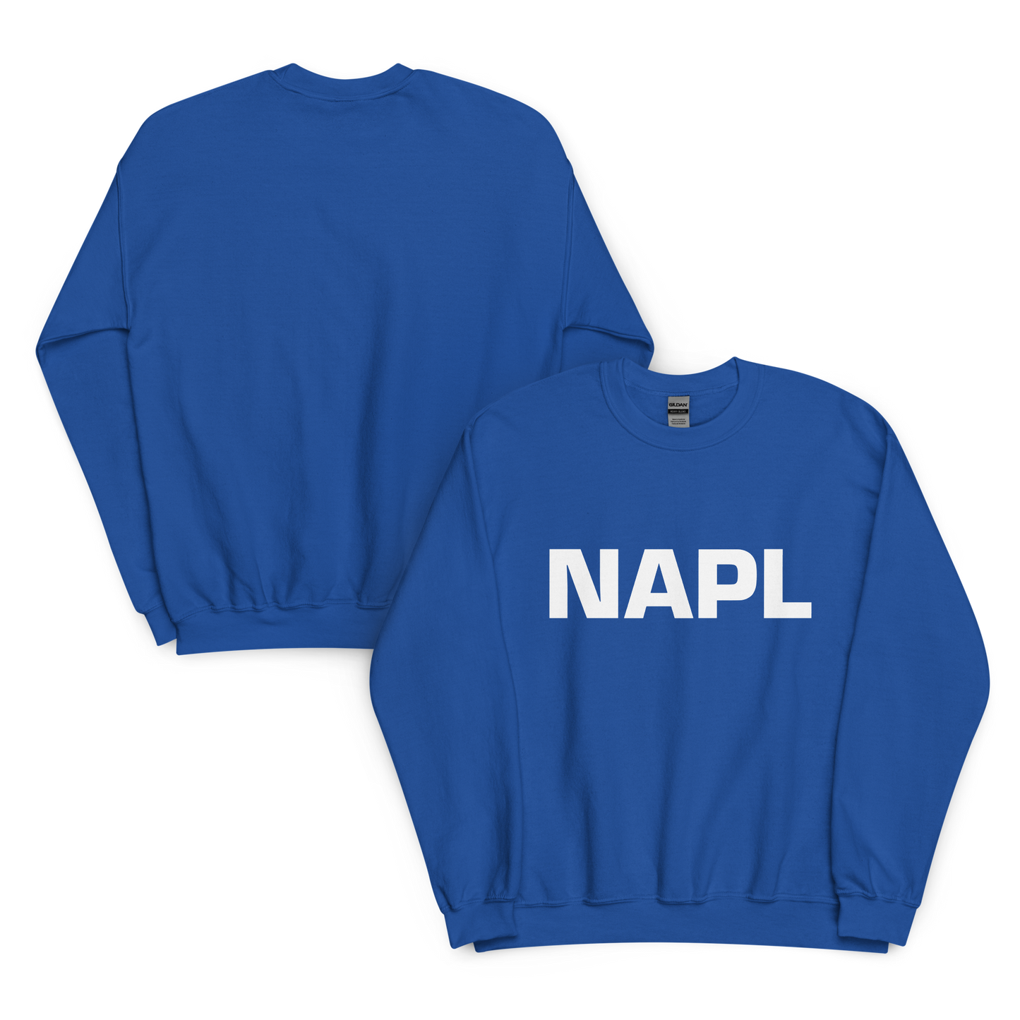 Felpa NAPL Blu-Bianco