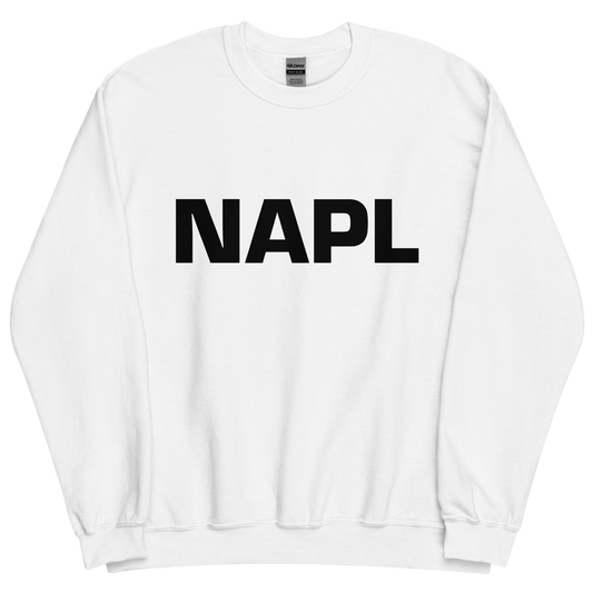 Felpa NAPL Bianco-Nero